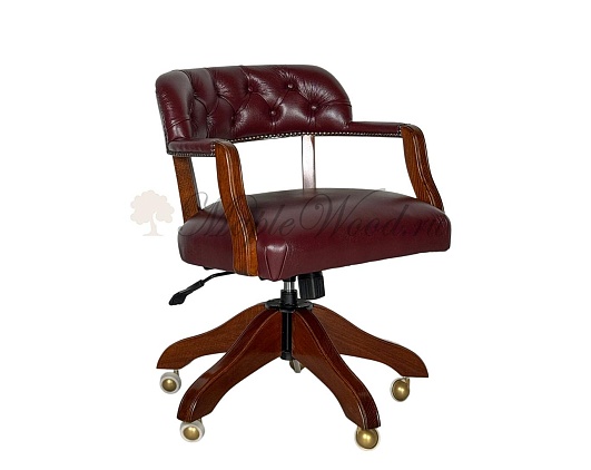 Стул для кабинета Темпо | Цвет: Бордо