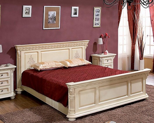 Кровать 160*200 Венеция Люкс | Цвет: Слоновая кость