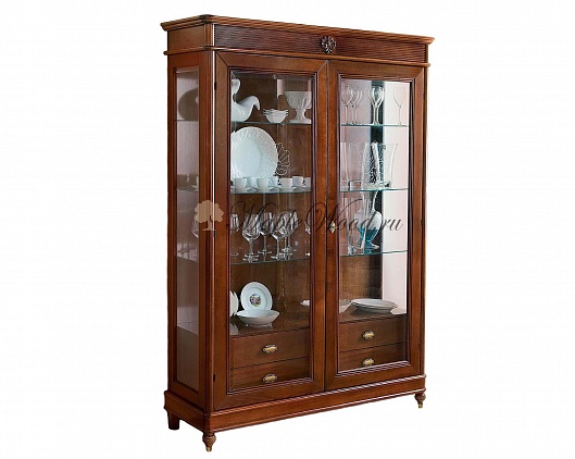 Витрина 2-х дверная BJ908B Бурбон