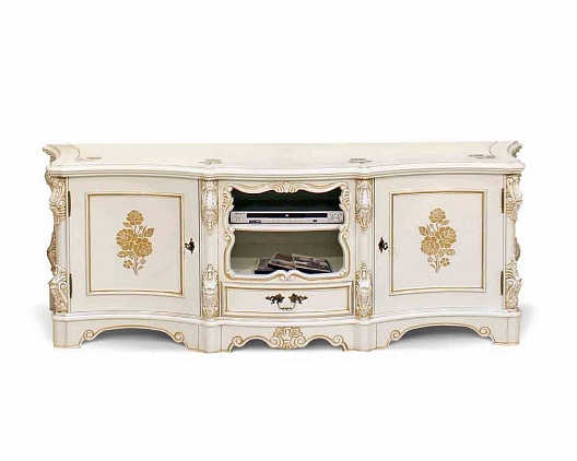 Тумба под ТВ Мара Белла | Цвет: Слоновая кость