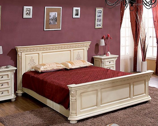 Кровать 180*200 Венеция Люкс | Цвет: Слоновая кость
