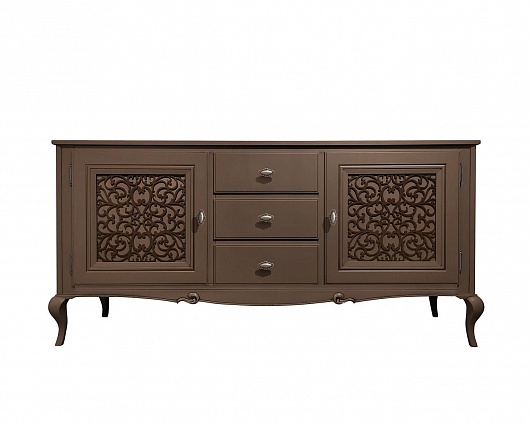 Буфет с декором Портофино Т-504 Д | Цвет: Кварцевый