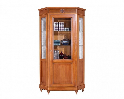 Витрина угловая Бурбон BJ928 | Цвет: Ciliegio Scuro