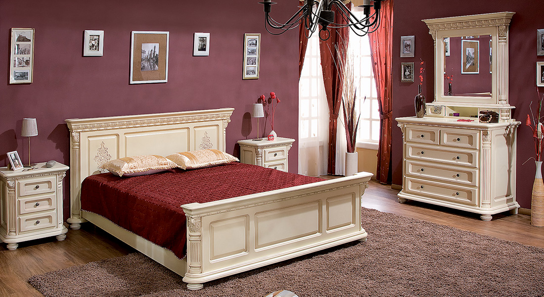 Спальня Венеция Люкс | Слоновая кость - купить в Maple Wood