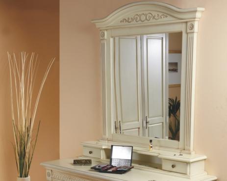 Зеркало для комода Венеция | Цвет: Слоновая кость