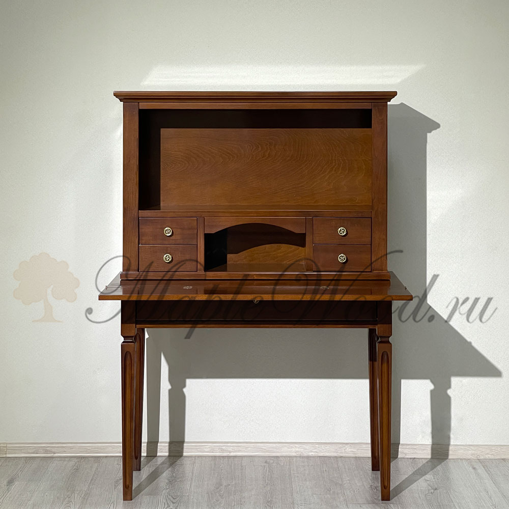 Белый письменный стол секретер - 98 фото