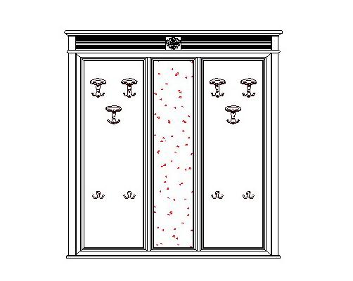 Панель для прихожей BJ847 Бурбон