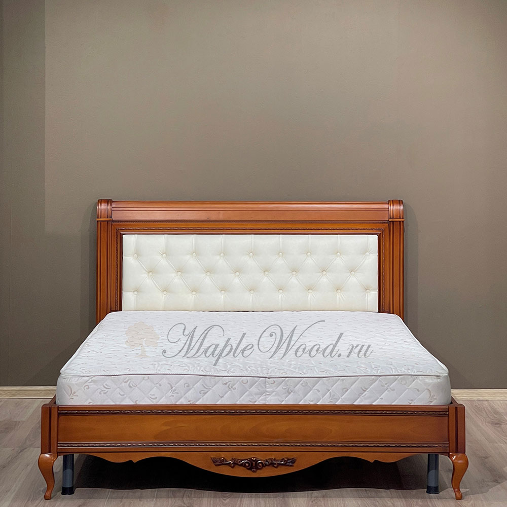 Кровать 160*200 Неаполь Т-466 | Цвет: Янтарь - купить в Maple Wood