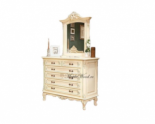 Комод и зеркало Клеопатра | Цвет: Слоновая кость