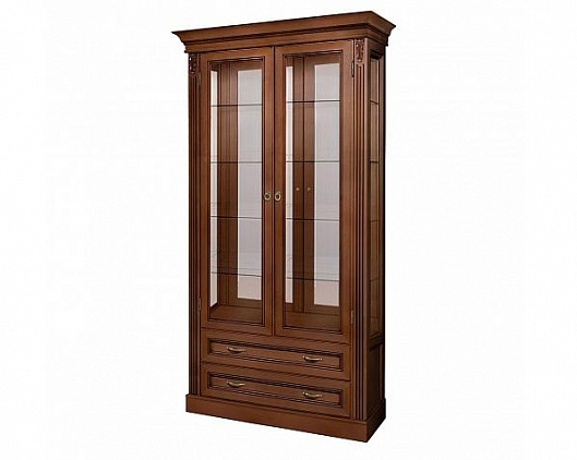 Витрина 2-х дверная Палермо Т-702 | Цвет: Орех