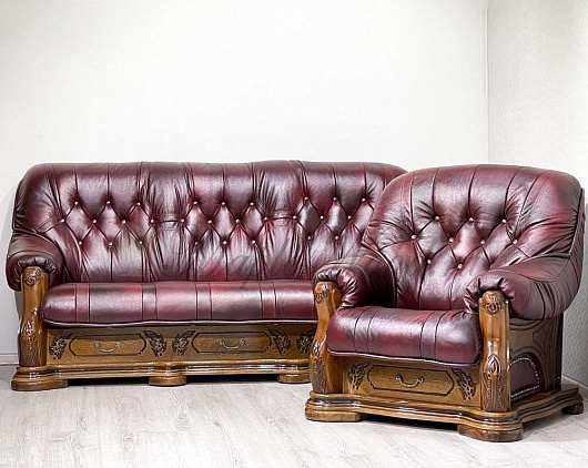 Мягкая мебель Верден | Натуральная кожа