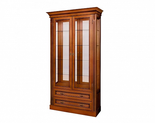Витрина 2-х дверная Палермо Т-702 | Цвет: Янтарь